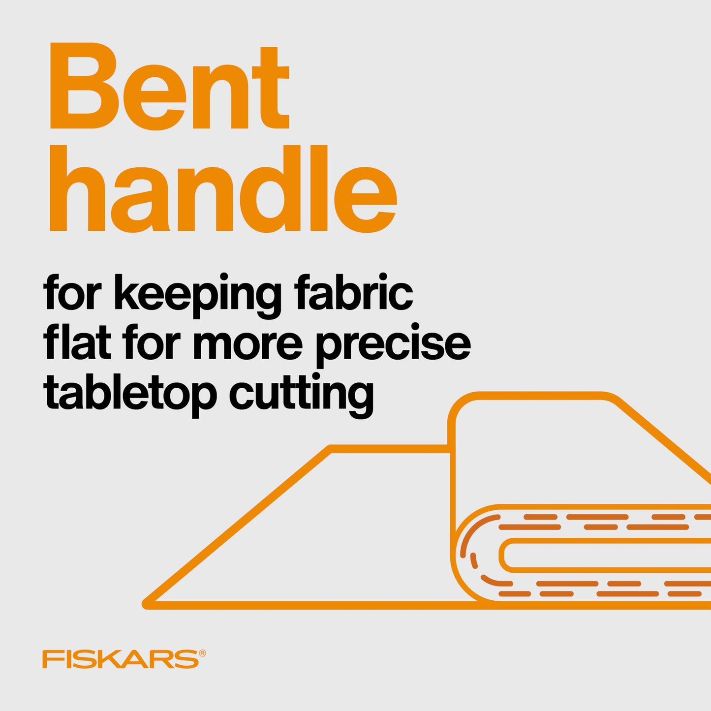 Fiskars 8-Inch Quality Forged Razor-Edged Bent Scissors, Gray