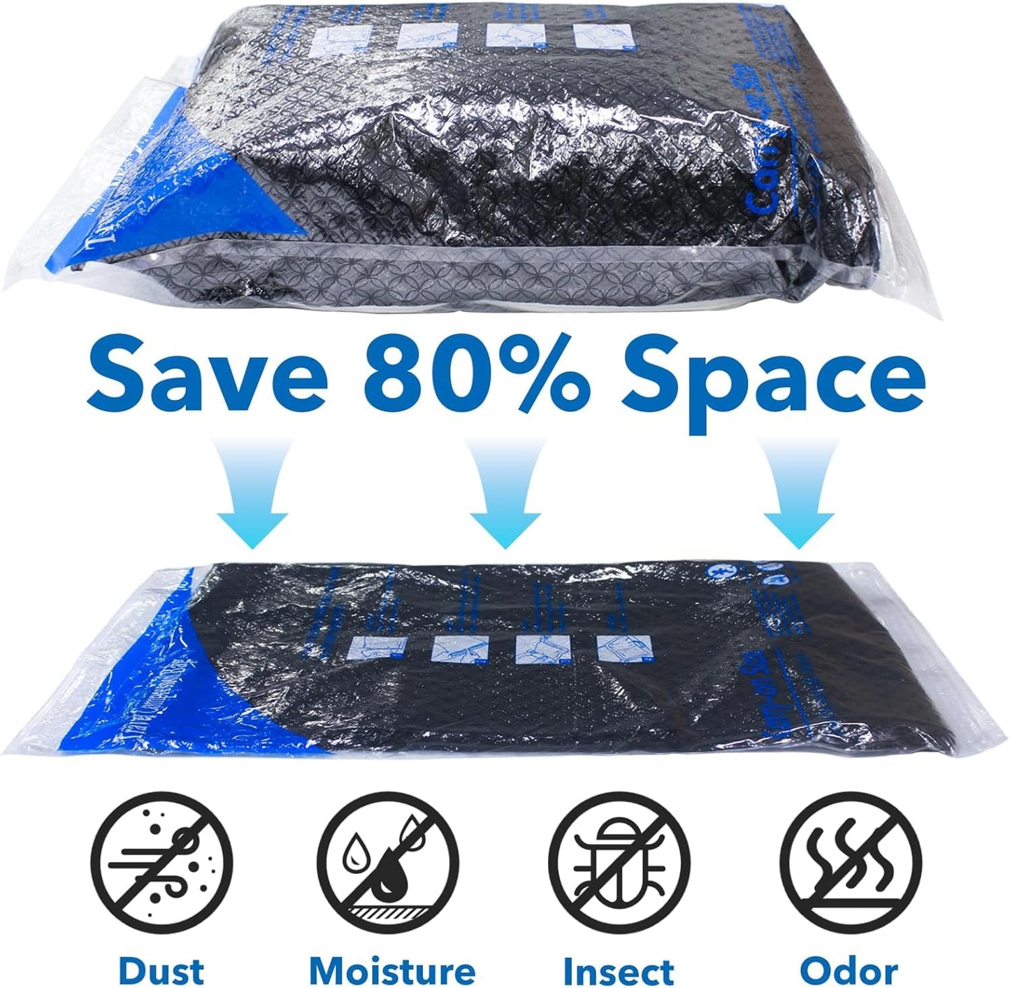 16Pack Vacuum Travel Bags with Portable Electric Pump,(2J/2L/2M2S/4 ROLLER BAG/4 SMALL ROLLER BAG),Travel Vacuum Bag with Pump, vacuum seal bags for clothing travel