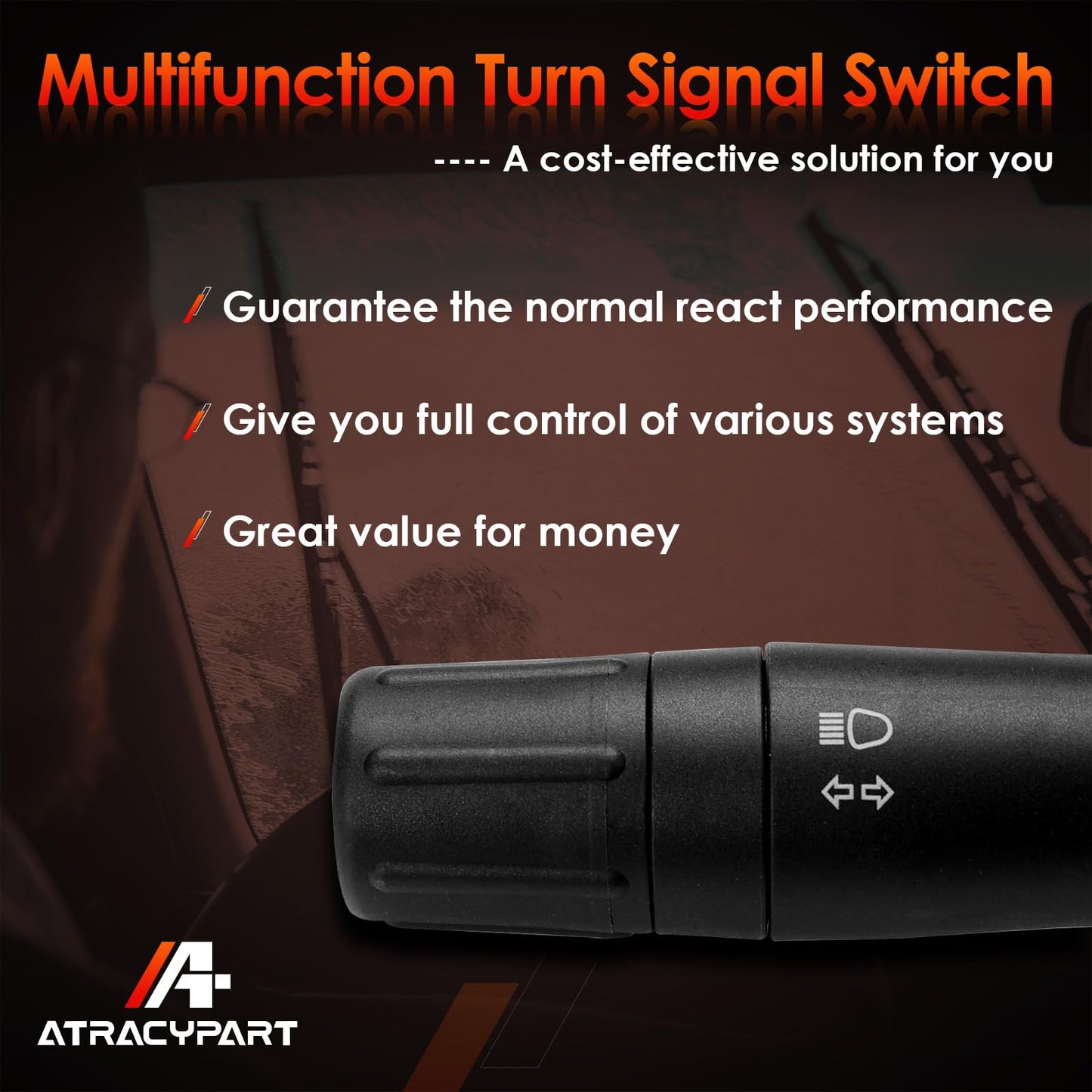 Multifunction Turn Signal Switch | Replacement for 2011-2012 Ford Edge Explorer & Lincoln MKX | Replaces# CBS-2142, SW8462, BT4Z13341AA