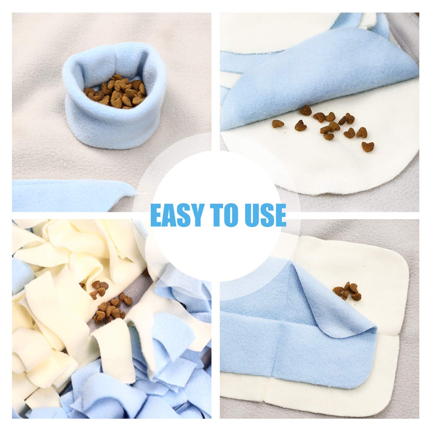 Stellaire Chern Snuffle Mat for Small Large Dogs (39.4" x 39.4") - Nosework Feeding, Easy to Fill, Machine Washable Training, Pet Activity/Toy/Play, Great for Stress Release - L
