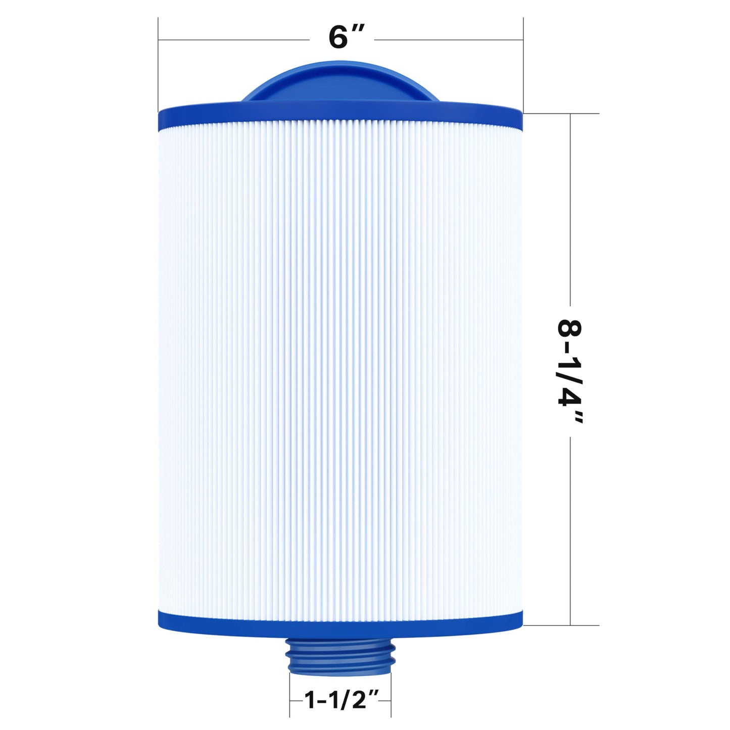Cryspool Coarse-Thread Spa Filter Replaces 6CH-940, PWW50P3 (NOT PWW50P4), Filbur FC-0359, Waterway Vita Aber,Viking Spa Hot Tub Filter, 2 Pack