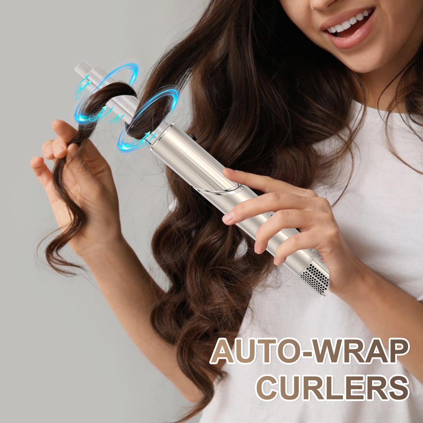 1 Pair Auto-Wrap Curlers Compatible with Shark FlexStyle (HD400 Series) Curling Iron Accessory, Self-Curling Attachment,Effortless Curls, Waves & Volume Hair Tools,Hair Styler & Drying Tool.