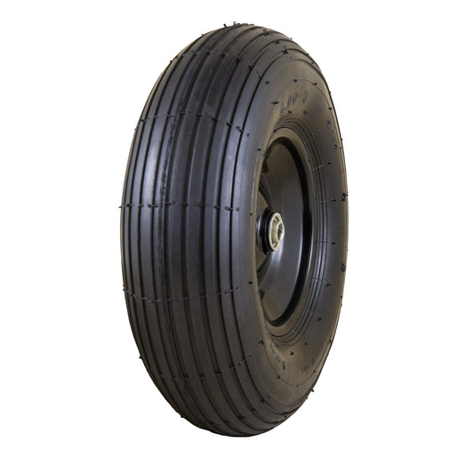 Marathon Replacement Wheelbarrow Wheel with Adapter Kit - 13-Inch - Fits Tire Size of 4-Inch x 6-Inch (3.50/2.50-8-Inch), (20296-M)