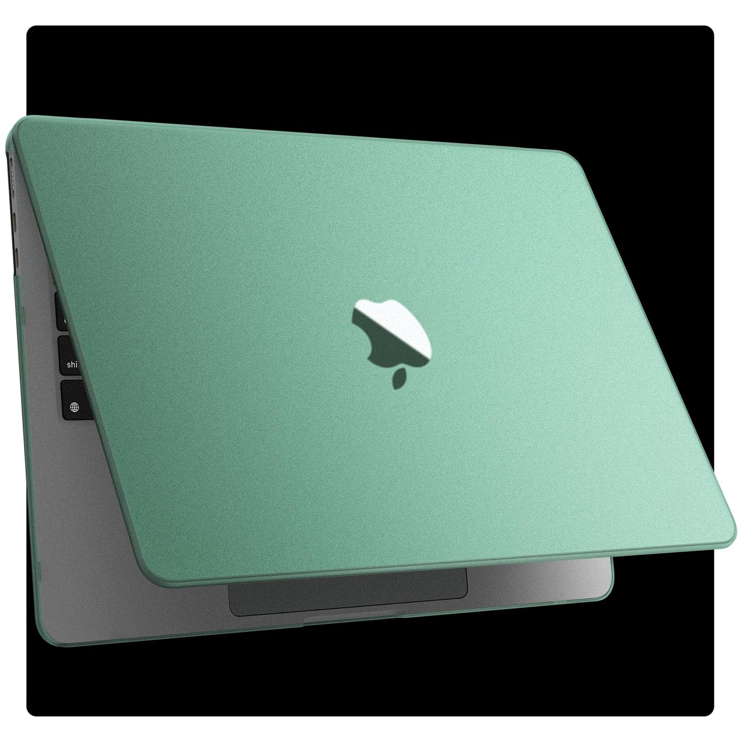 Soonjet Luxe Chroma for MacBook Pro 14 inch Case | M5 M4 M3 M2 M1 Pro/Max 2026-2021 | Protective Hard Shell Laptop Cover | Turquoise Green Clear