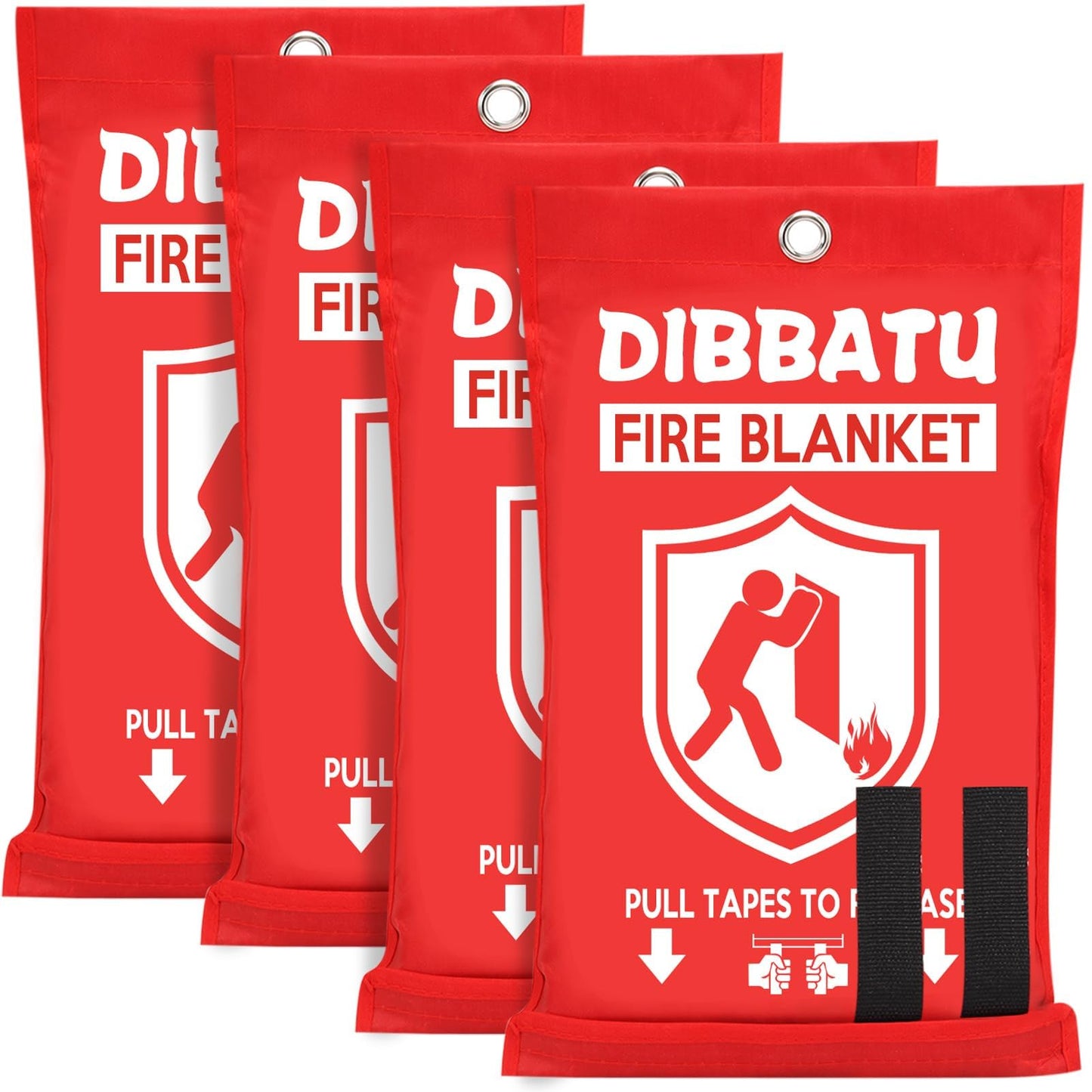DIBBATU Emergency Fire Blanket for Home, Fire Blankets for Home and Kitchen, Emergency Fire Retardant Blankets for House, Fireproof Blanket for Kitchen, Fireplace, Grill, BBQ