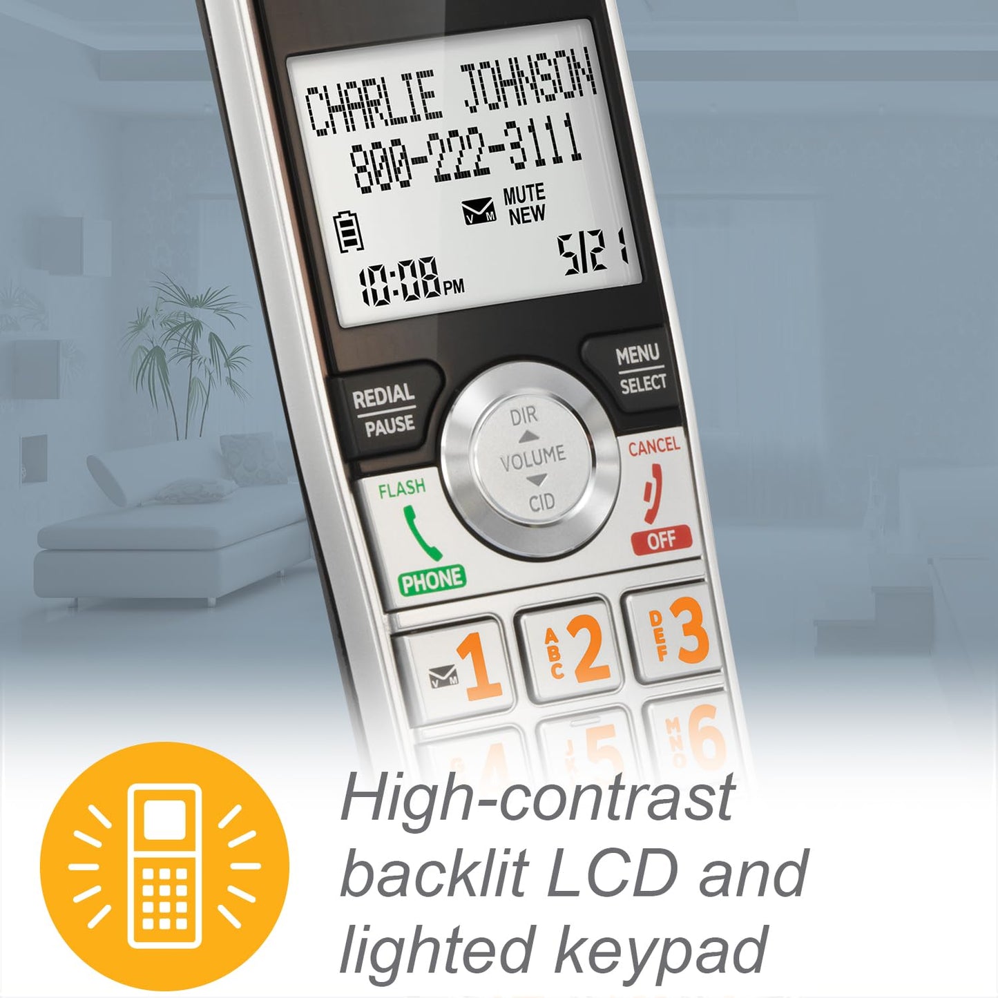 AT&T CL80107 Additional Handset for CL82x07, CL82x57, CL82x67, CL83x07, CL84x07 Series Cordless Phone