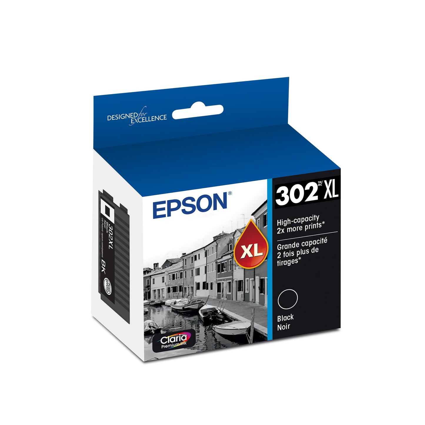 EPSON 302 Claria Premium Ink High Capacity (T302XL020-S) Works with Expression XP-6000 XP-6100