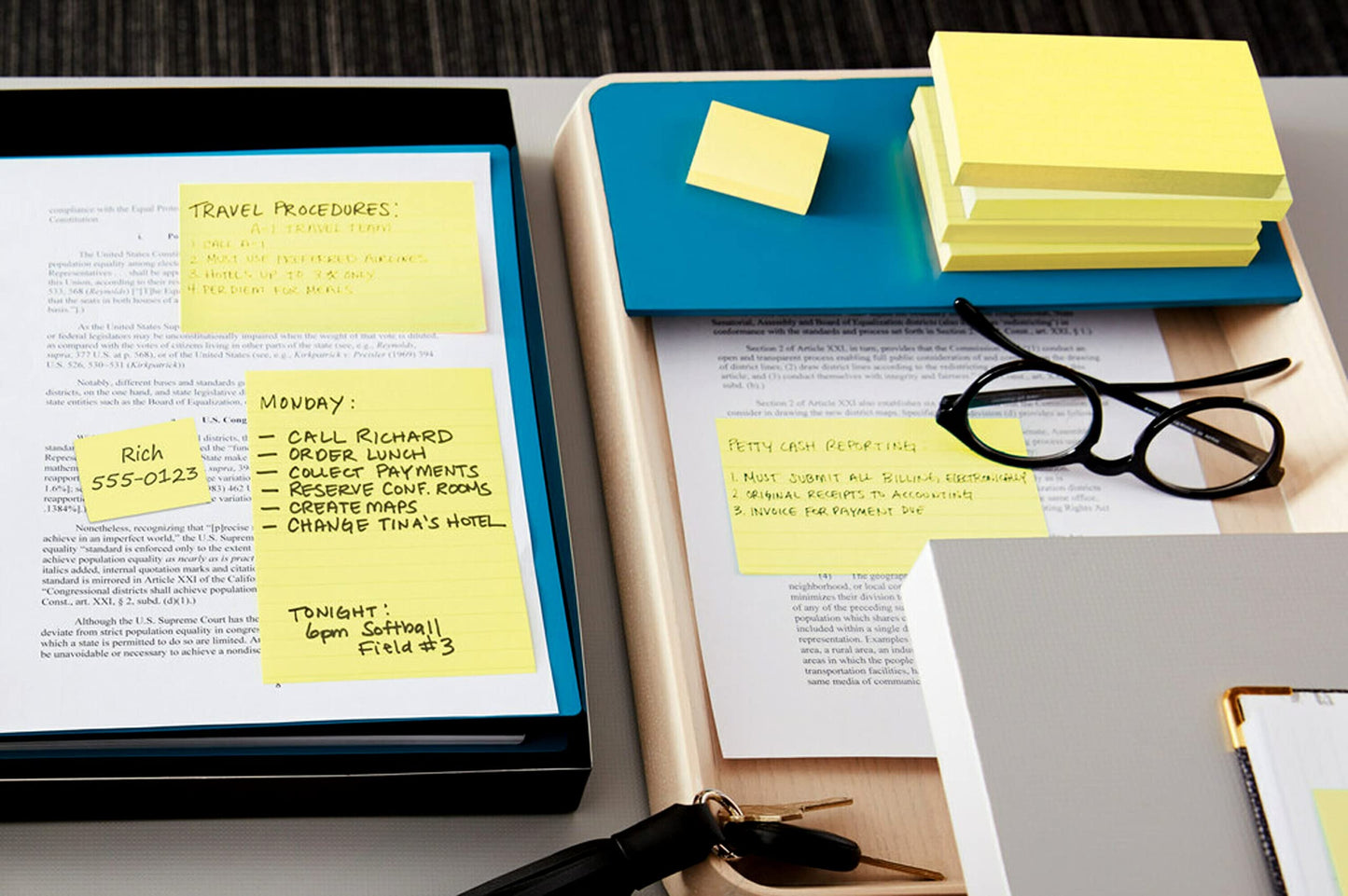 Post-it Notes Original Sticky Notes, 3" x 5", 12 Pads, 100 Sheets/Pad, Canary Yellow