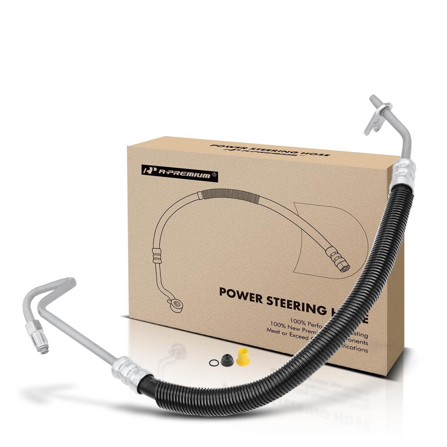 A-Premium Power Steering Pressure Hose Line Assembly Compatible with Chevrolet Silverado 1500, Silverado 2500, Suburban 1500, Tahoe & Cadillac Escalade, Escalade ESV & GMC Sierra 1500, Yukon XL 1500