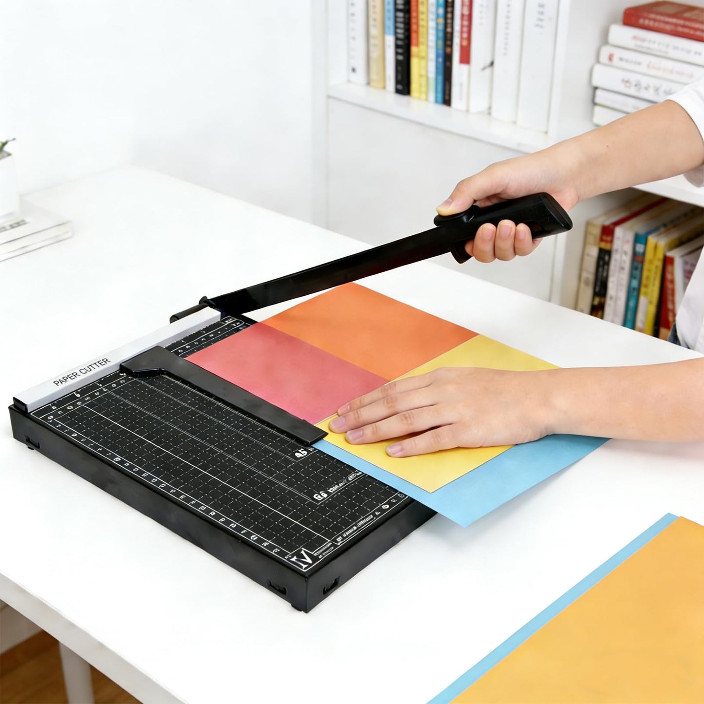 EUZEUZ A4 Paper Cutter, 12 Inch Paper Trimmer, Guillotine with Safety Guard, Precision Cutting for Office, Home, Craft, Photo, Cardstock