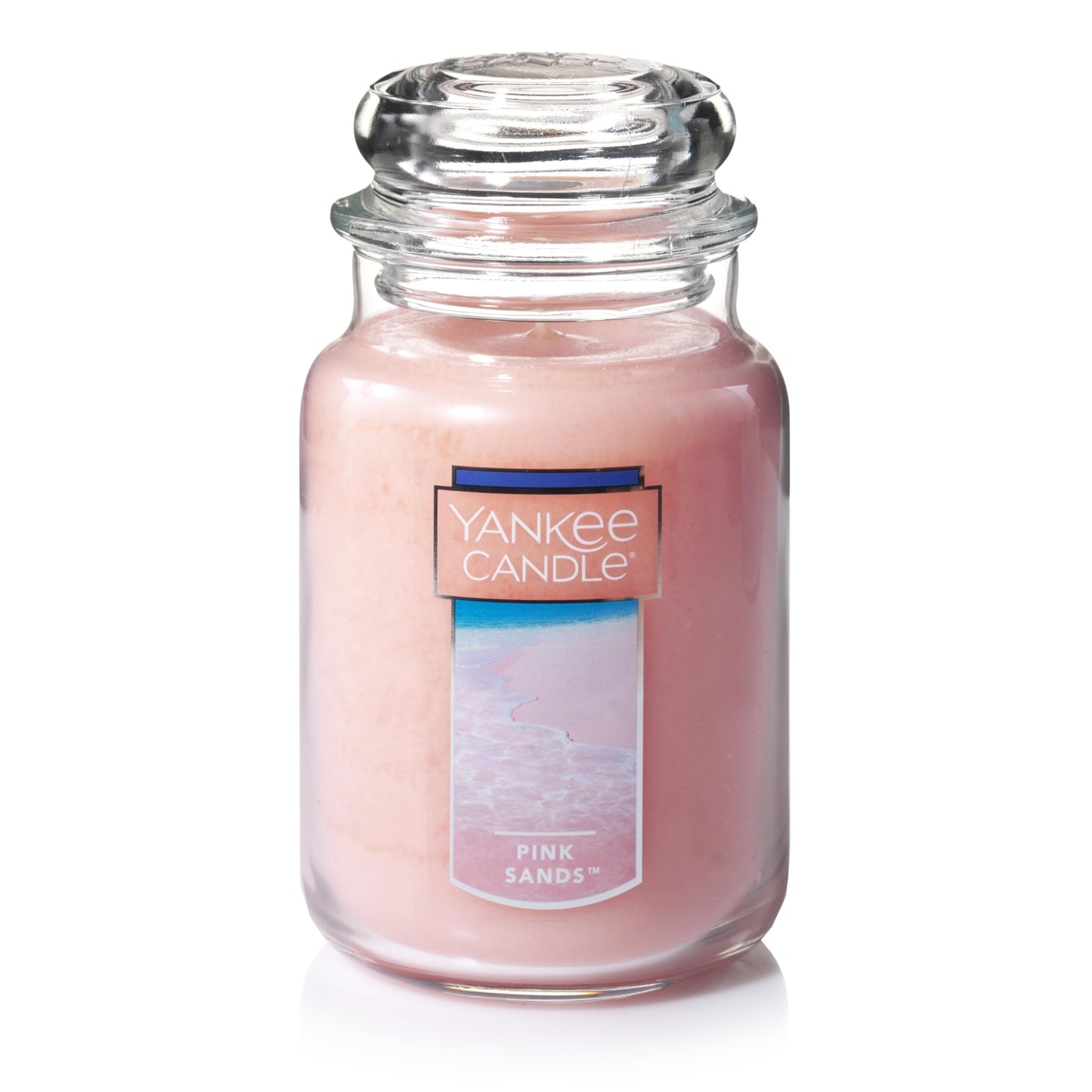 Yankee Candle Scented Candle, Pink Sands, Original Large Jar Candle, 110-150 Hours of Burn Time, 22 oz.