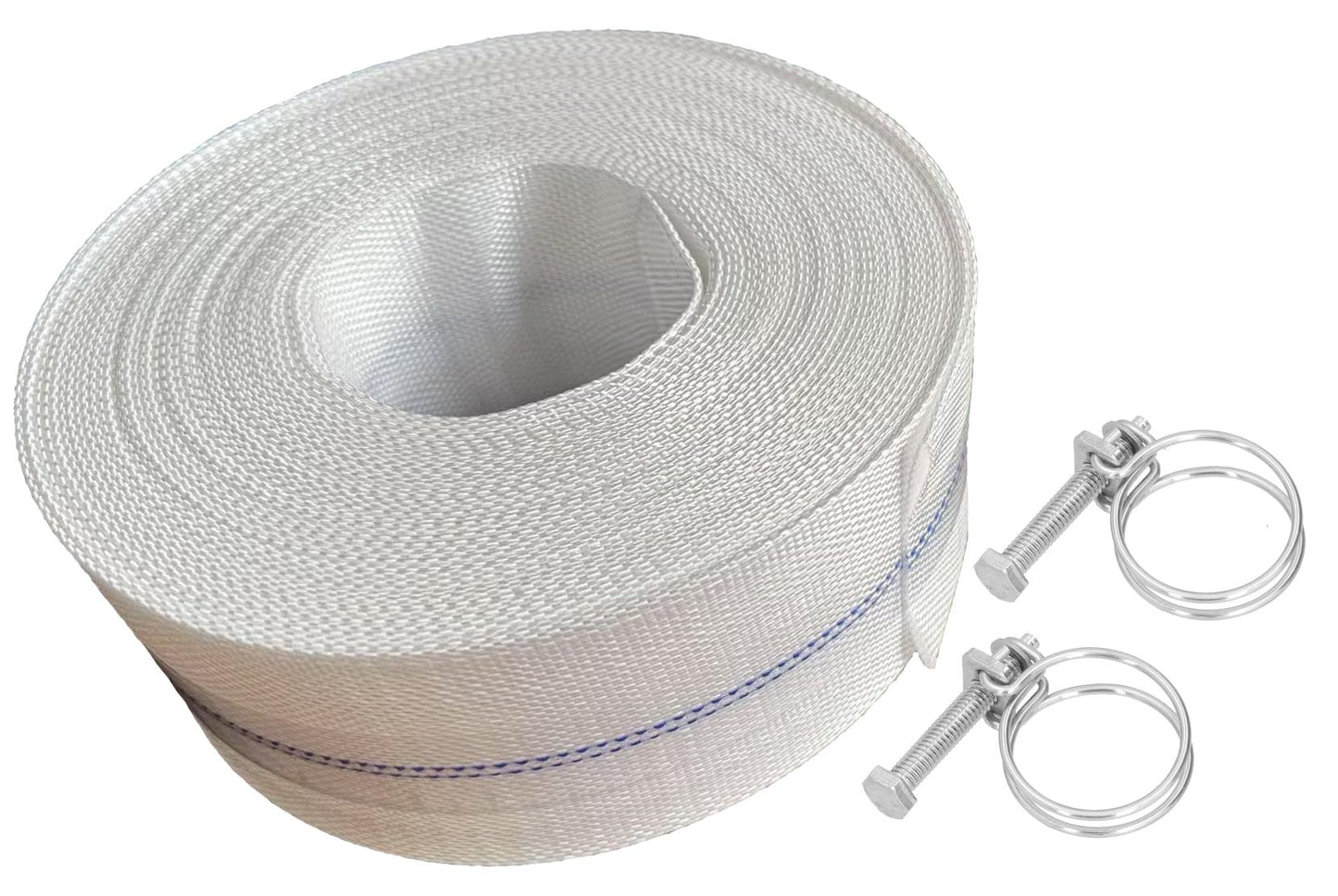 Duraduro 1.5" in Swimming Pool Backwash Hose Lay Flat Canvas PVC 2 Layers (1.5" x 100')