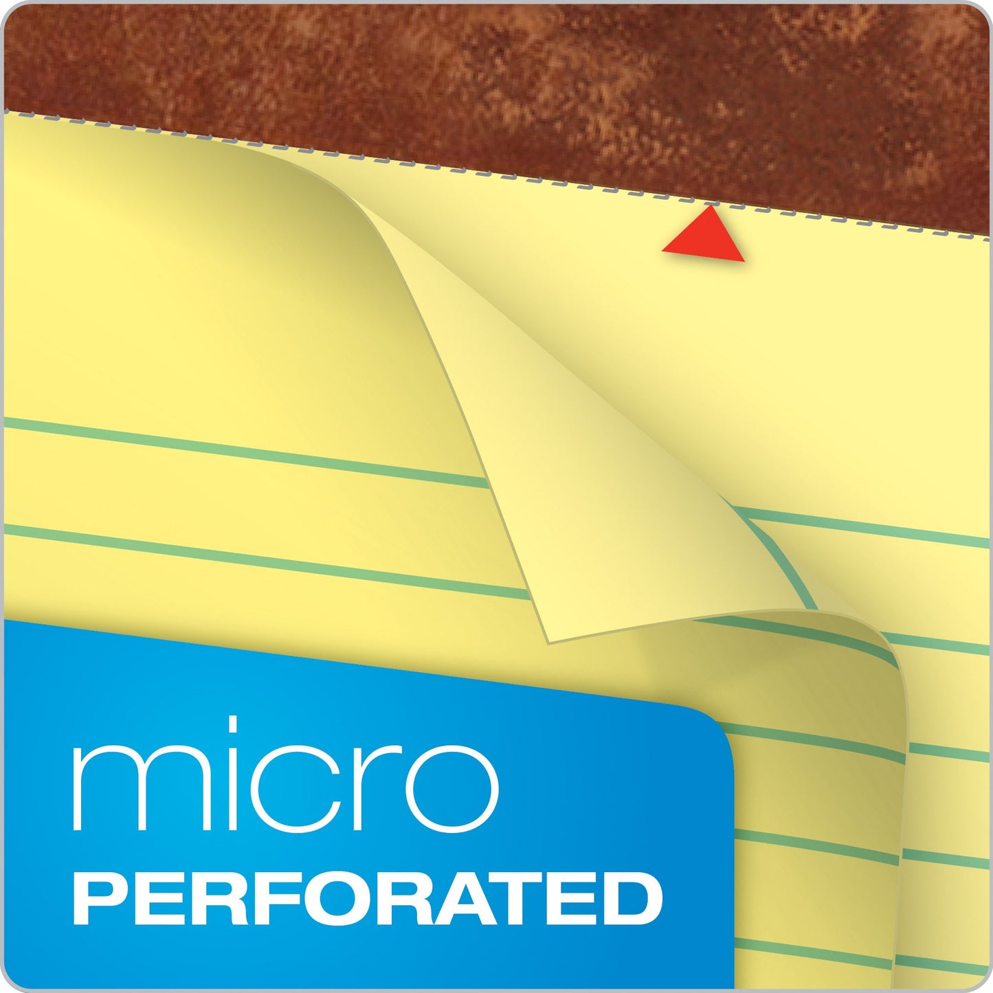 Tops 7572 Letr-Trim Perf-Top Legal Pad Legal Size, 50 Sheets per Pad, Dozen (Canary)