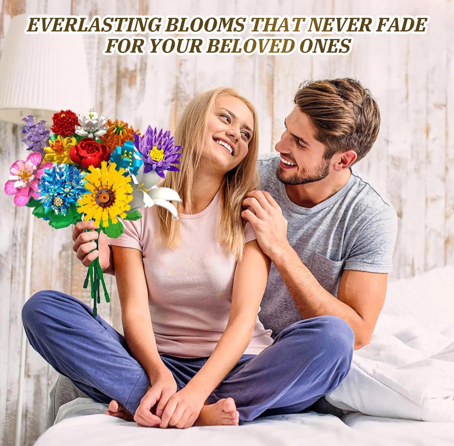 Flower Bouquet Building Sets, Mesproud Flower Plants for Decorative Office Home Table Art(1009PCS), Best Gifts for Girls Ages 6 7 8 9 10 11 12 for Him and Her, No Vase