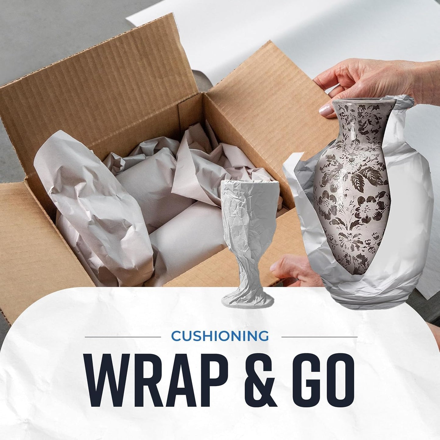 Bryco Goods 320 Sheets - 27” x 17”, 10lbs - Newsprint Packing Paper Sheets for Moving - Newspaper Paper - Shipping Supplies - Wrapping and Protecting Fragile Items