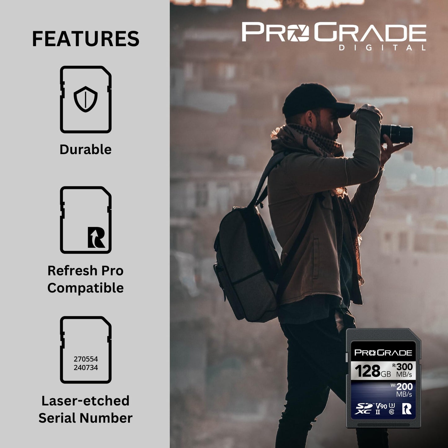 ProGrade Digital SDXC UHS-II V90 Iridium Memory Card (128GB)