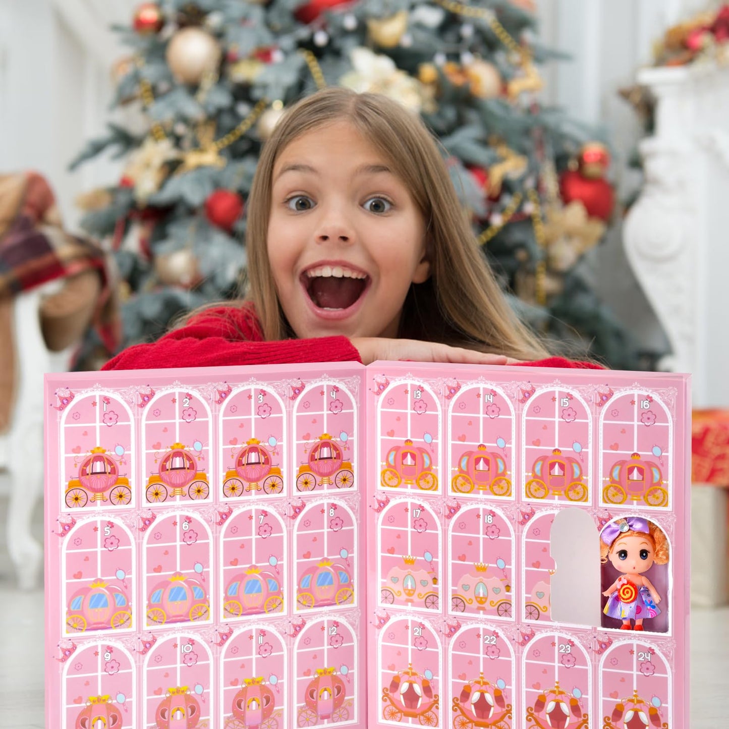 Advent Calendar 2025 for Girls - Christmas Princess Dolls 24-Day Countdown - Perfect Christmas Gifts for Toddlers and Kids Fun and Festive Holiday Experience