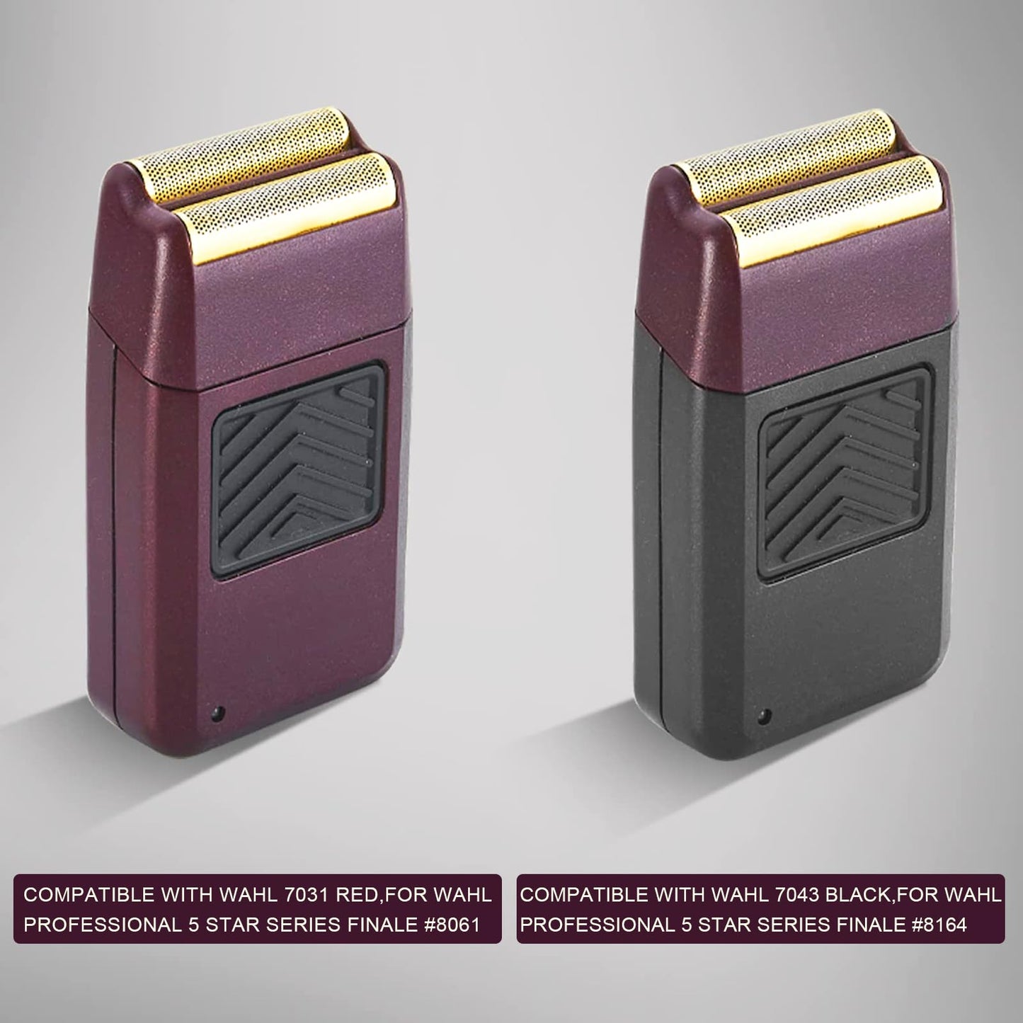 4 Pack Professional 5 Star Series Finale Shaver Replacement Foil and Cutter Bar Assembly Compatible with wahl Shaver Foil 7031-100, 7043-100 Super Close Shaving Replacement Heads (7031-4PCS)