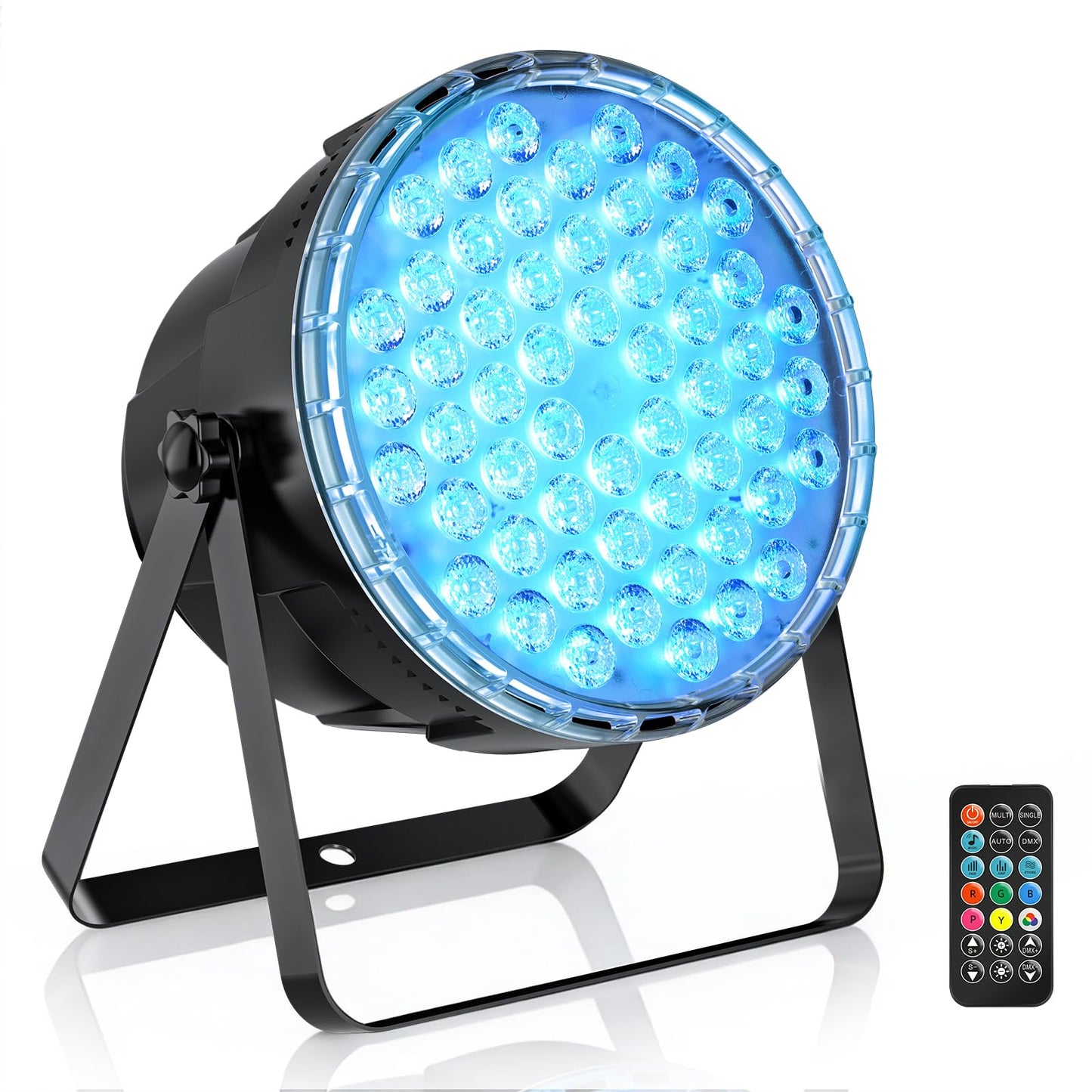 Big Dipper LED Stage Lights Par Lights 54X3W RGB 3in1 Bright Lighting with Master-Slave DMX 512 Sound Activated Spotlights Uplights for Event Concert Club Church 1 Pack