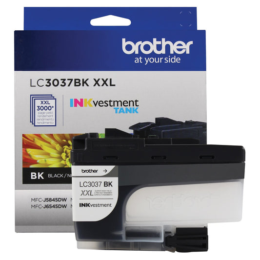 Brother LC3037BKS Genuine Super High-Yield Black Inkvestment Tank Ink Cartridge