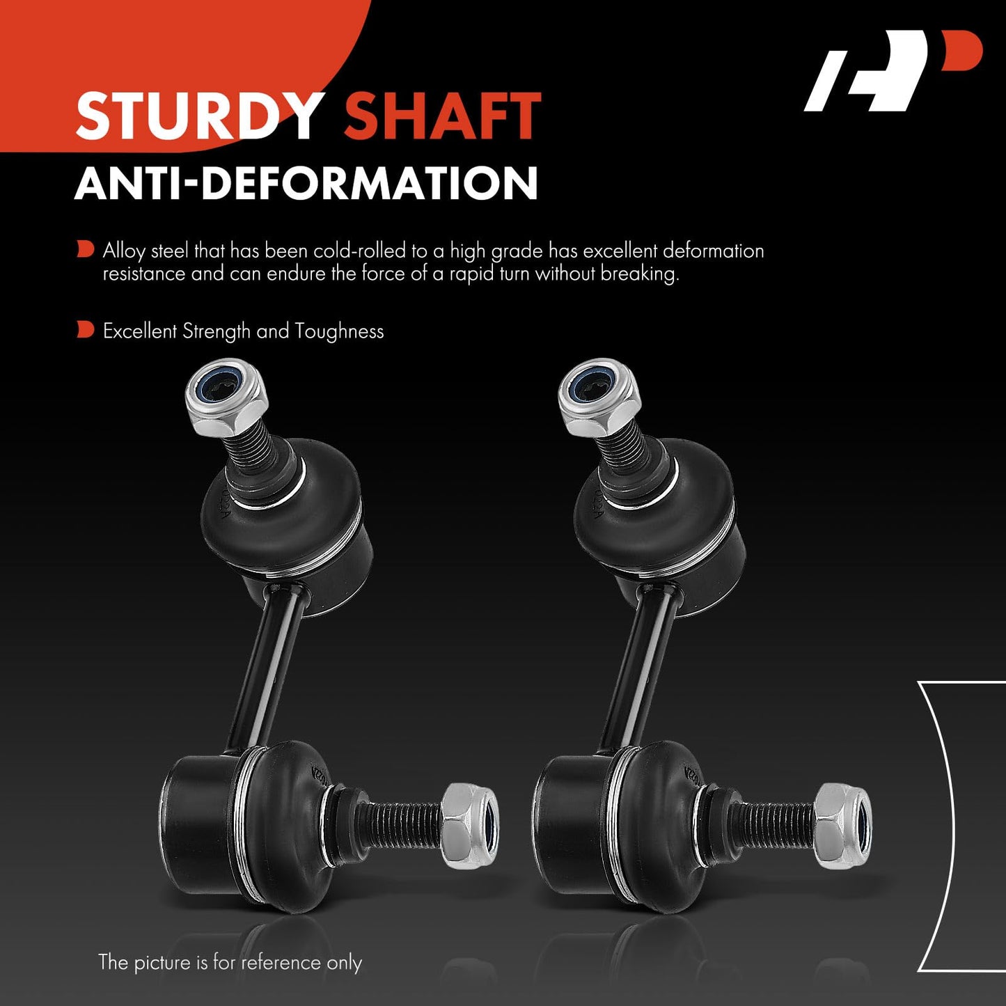 A-Premium 2 x Rear Sway Bar Links Stabilizer Bar Links, Compatible with Jeep & Chrysler & Dodge & Mitsubishi - Compass Patriot 200 Sebring Avenger Caliber Outlander (Sport) Lancer Eclipse Cross RVR