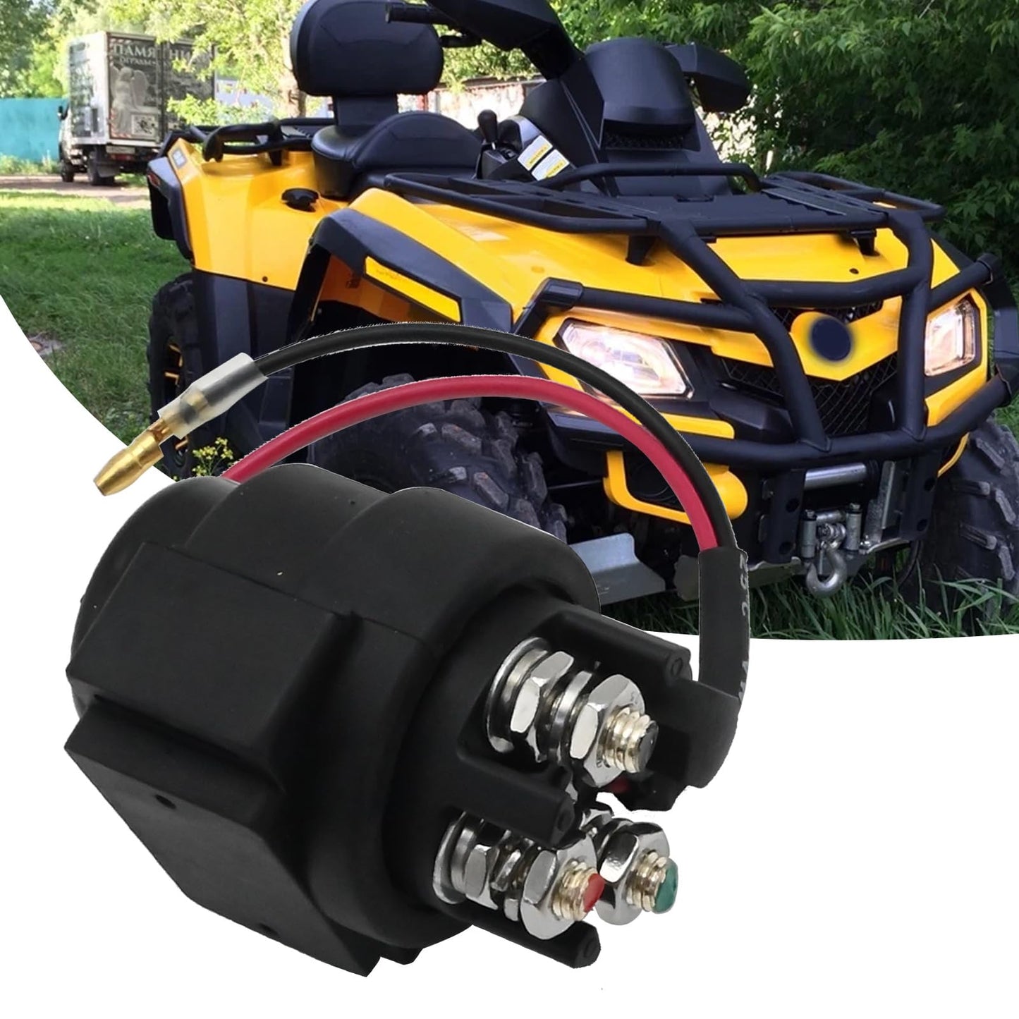EATAKWARD Waterproof Starter Relay, 12V ATV Starter Relay, Weatherproof Automotive Relay Replacement for Can-Am Quest 500 650 Traxter 650 Traxter Max 650 Replaces 710000344