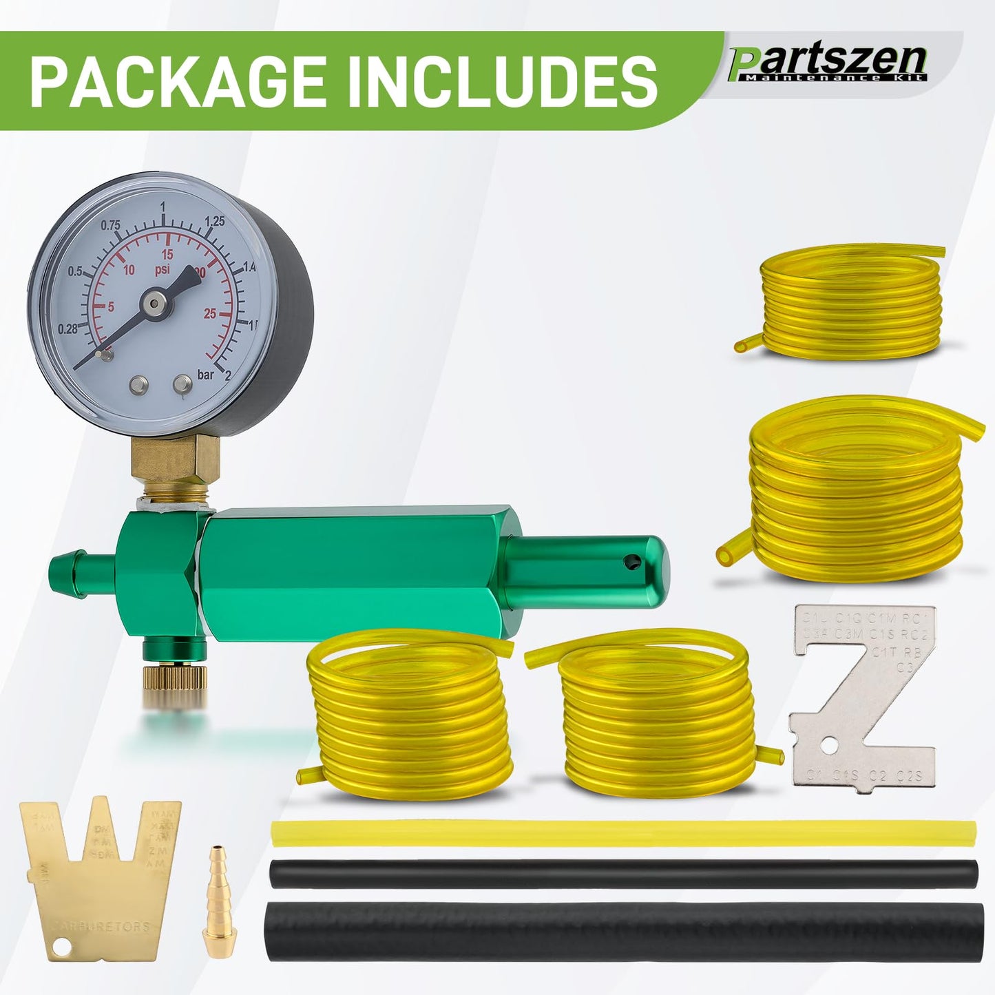 partszen Carburetor Leak Detector for W-albro 57-21-1 Tillotson 243-504 Replaces ZAMA ZPG-2 with Metering Lever Adjustment Tools Replaces for W-albro & Zama ZT-1 500-13