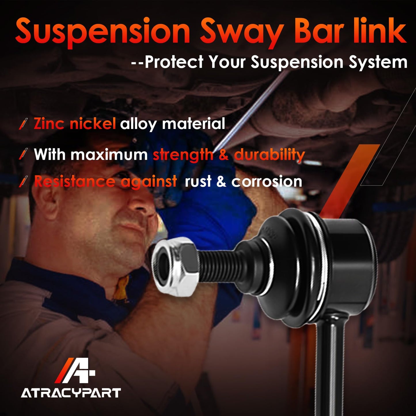 Sway Bar Front Stabilizer Bar End Link Compatible With Hyundai Santa FE 2007-2012,Hyundai Veracruz 2007-2012,Kia Sorento 2011-2013,K750204 K750205 2pcs