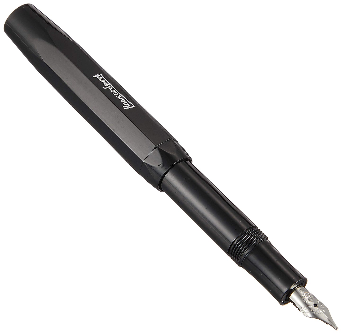 Kaweco SKYLINE SPORT Fountain Pen Black I Premium Fountain Pen for Ink Cartridges I Exclusive Fountain Pen 13 cm I Nib: M (Medium)