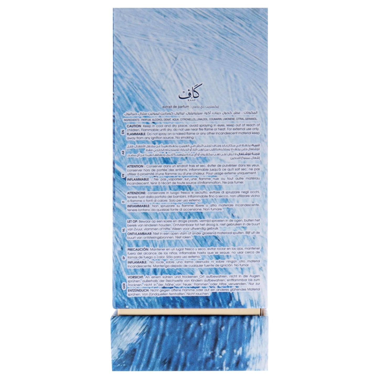 Ahmed Al Maghribi Kaaf Extrait De Parfum Spray Unisex Adult -3.38 oz