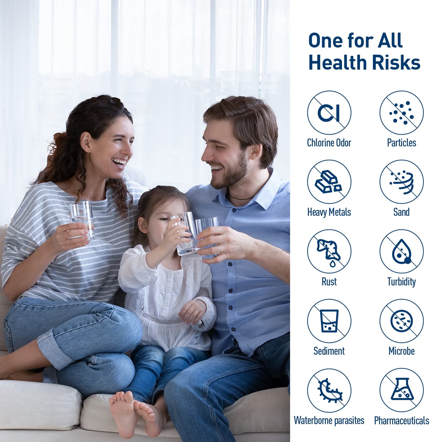 Top Pure Refrigerator Water Filter Compatible with Frigidaire EPTWFU01 Puresource Ultra II, FPBC2277RF FPBG2277RF FGHB2868TP FFHD2250TD (3 Pack)