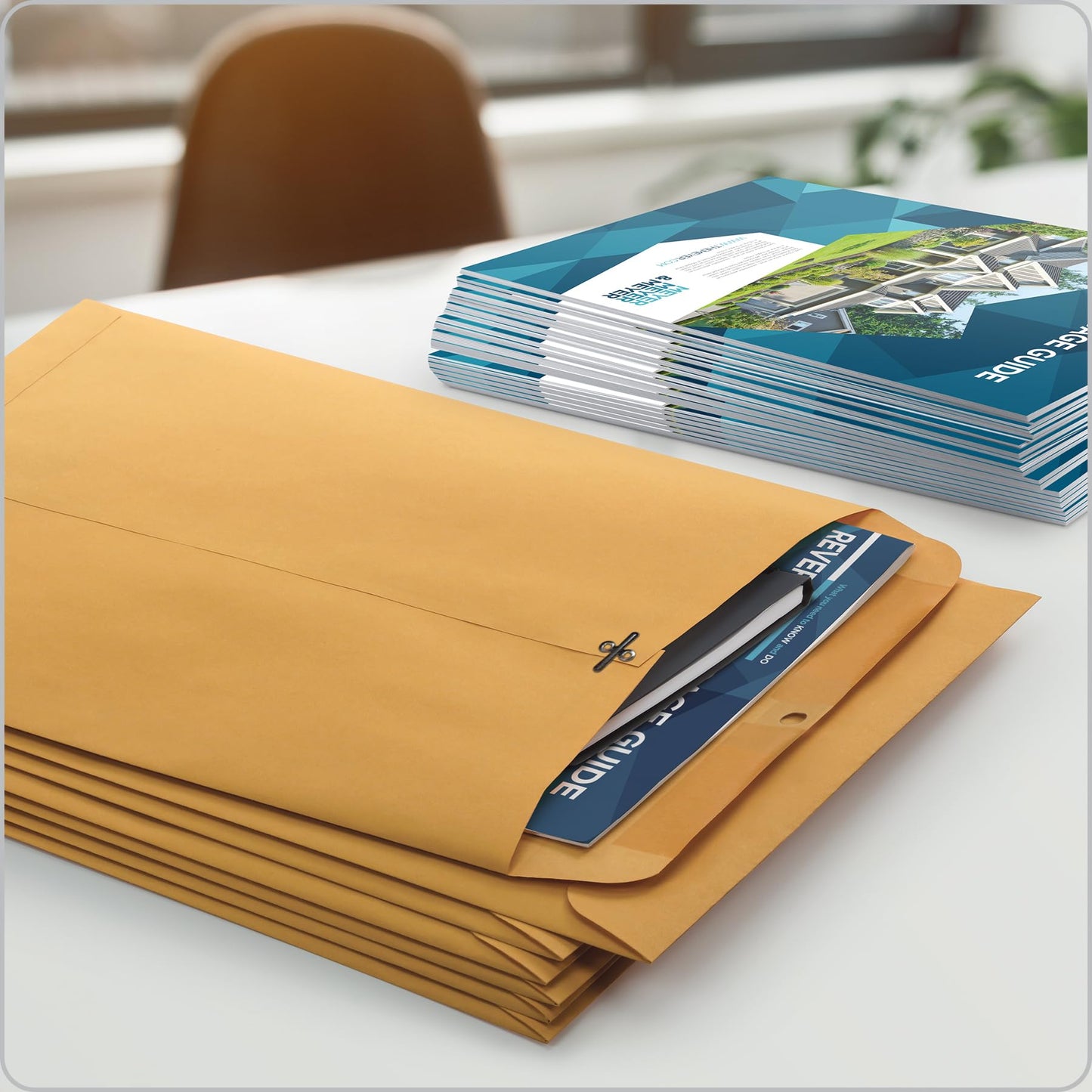 Quality Park Clasp 9 x 12 Inch 28lb Brown Kraft Envelopes 100 Count (37890)
