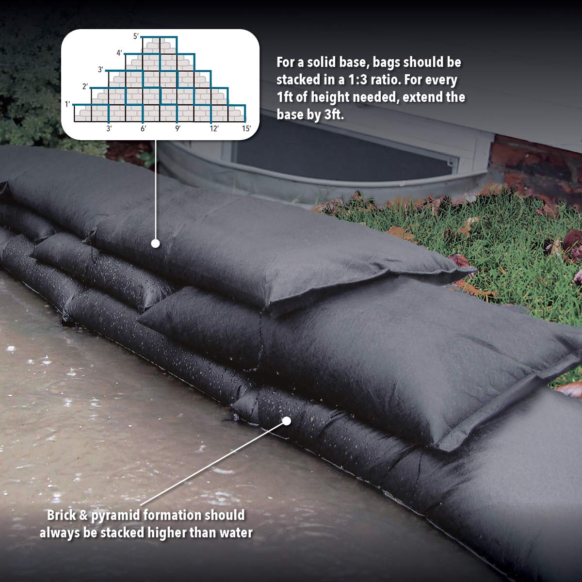 Quick Dam QD1224-6 Water Activated Flood Bags