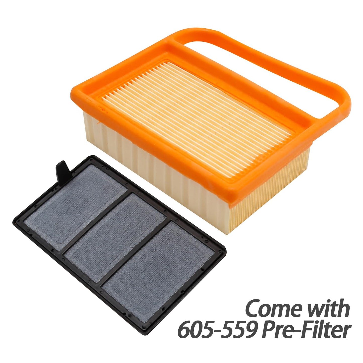 laffoonparts 5 Pack TS420 Air Filter for Stihl Concrete Cutoff Saw TS410 TS420 TS410Z TS420Z TS480 TS500i Cutquik Saws, Air Filter Pre Cleaner Kit Replace#4238 141 0300 4238-140-1800