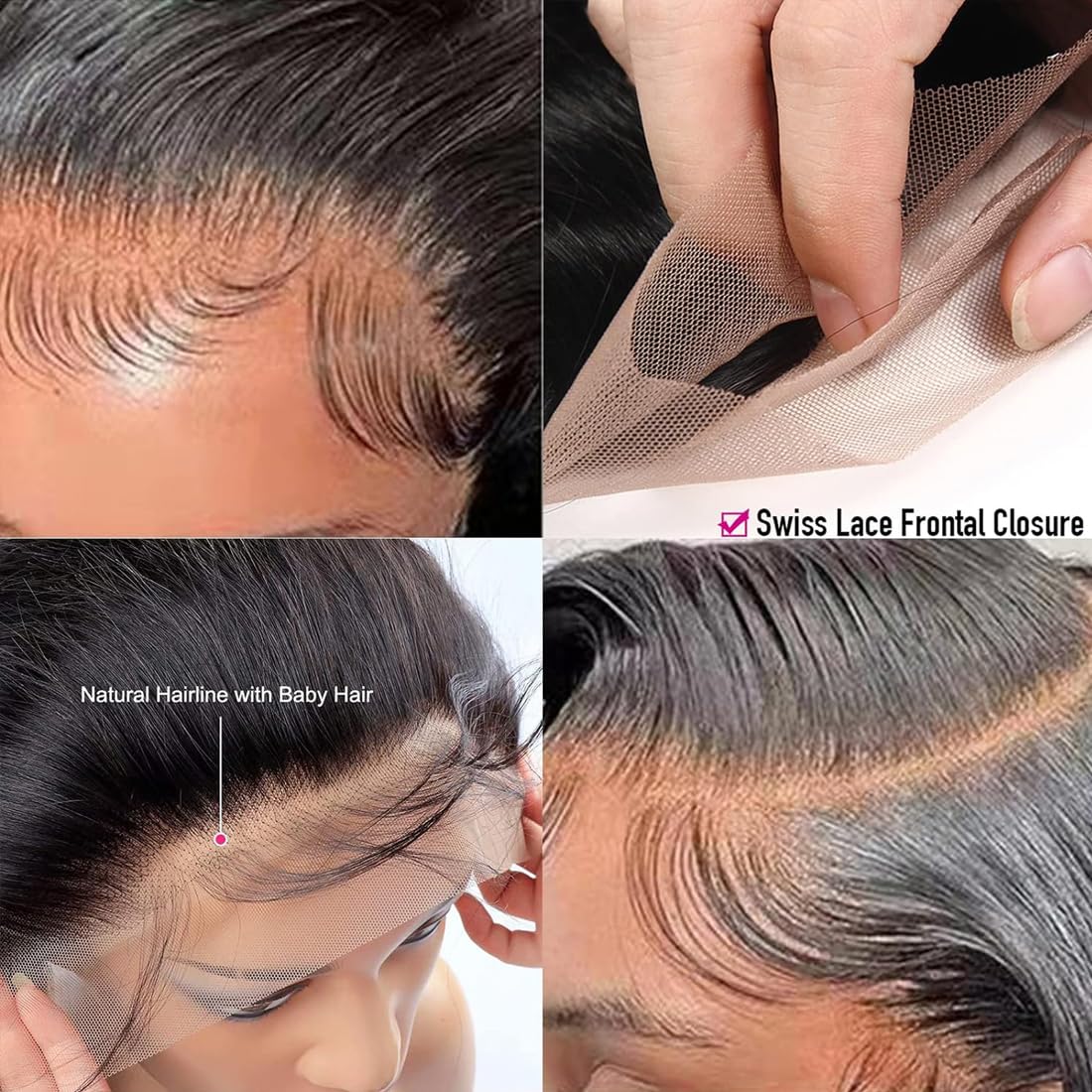 13x4 Lace Closure Human Hair 13x4 Ear to Ear HD Lace Frontal 180% Density Brazilian Virgin hair (13x4 Straight Lace, 22 Inch)