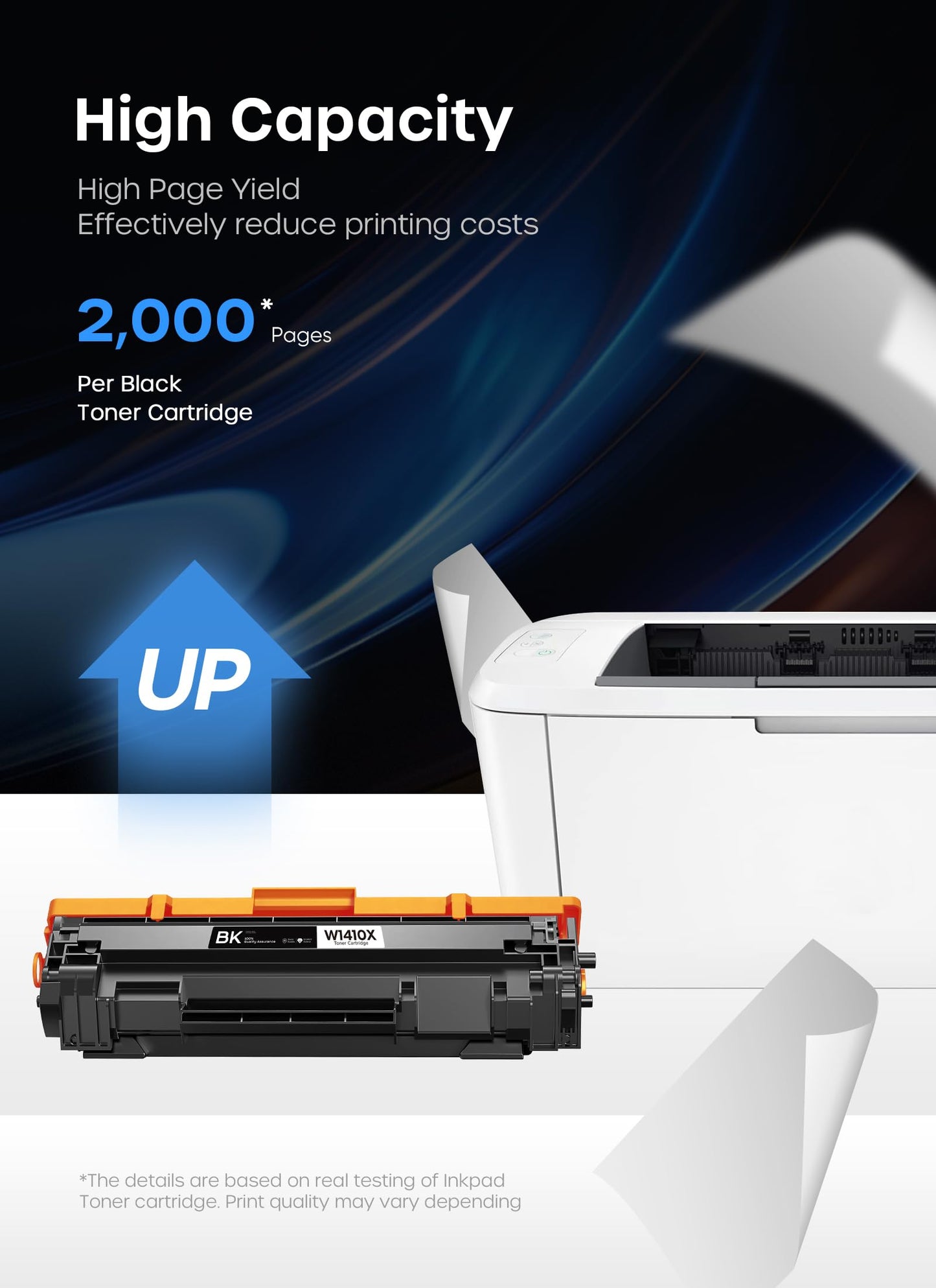 141X Toner Cartridge High Yield Compatible with HP141X W1410X 141A W1410A Black Toner Cartridge with Chip, Work for LaserJet Pro M110w MFP M139w M140w Printers, 2 Black