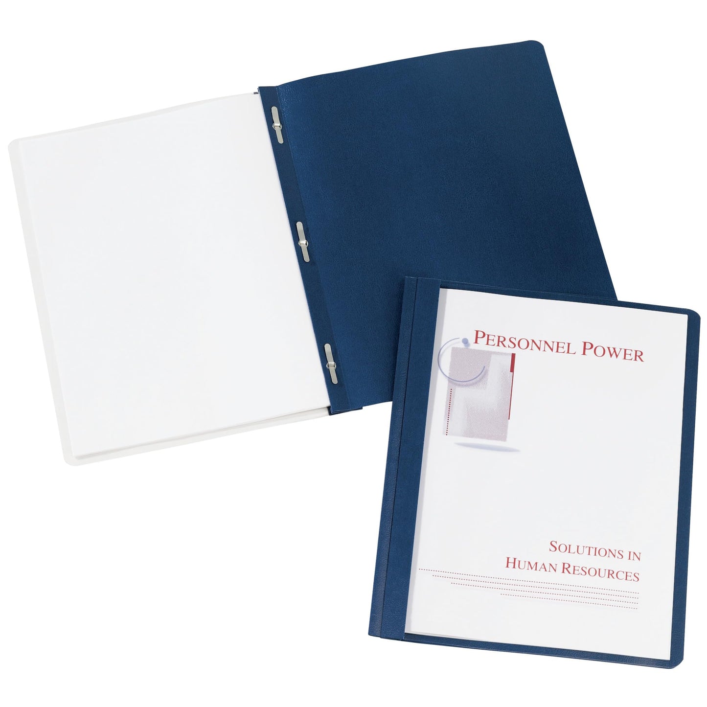 Durable Clear Front Report Covers, Dark Blue, 25 Covers/BX