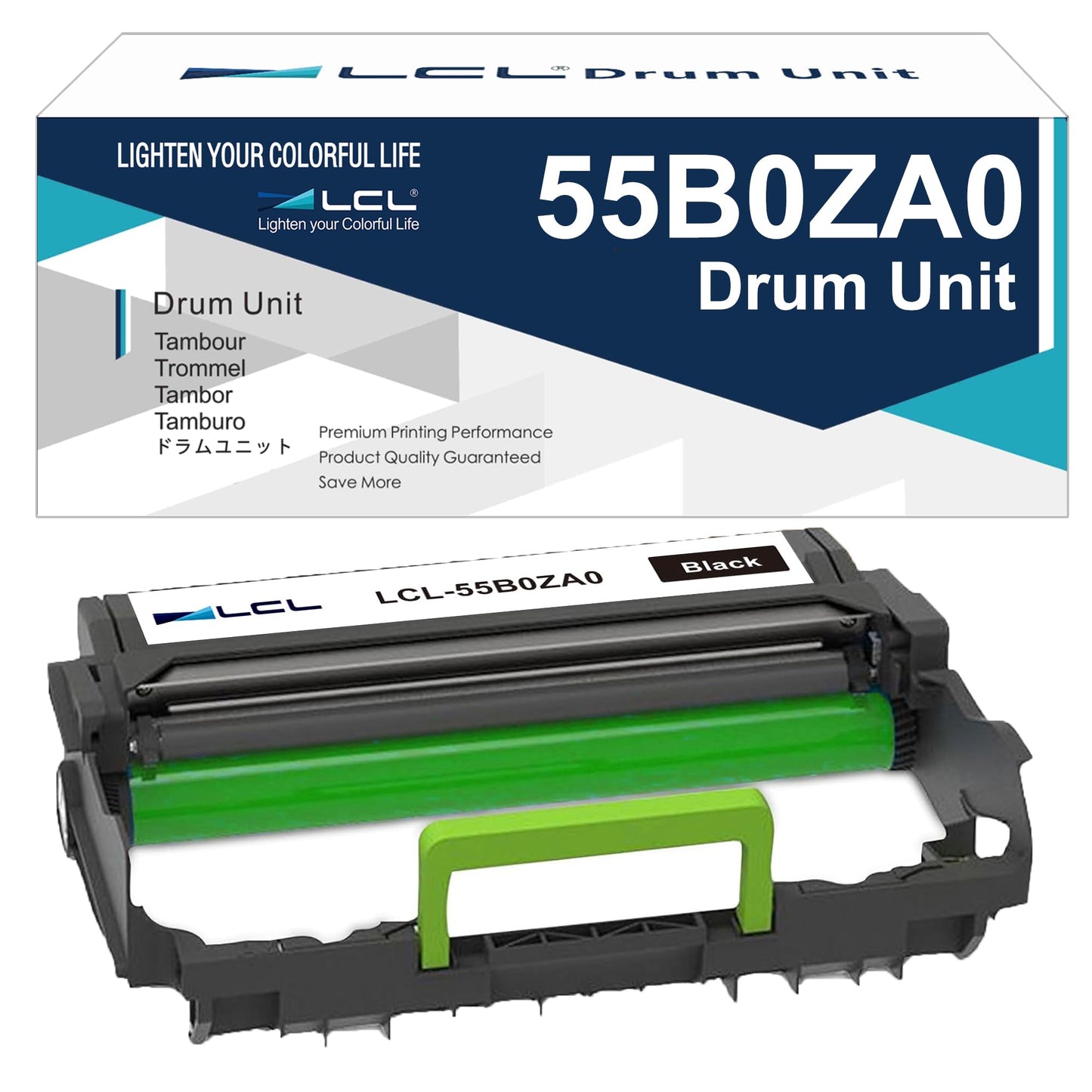 LCL Comaptible Drum Unit for Lexmark 55B0ZA0 (1-Pack) for MS331 MS331dn MS431 MS431dn MS431dw MX331 MX331adn MX431 MX431adn MX431adw MX432 MX432adw B3340 B3340dw B3442 B3442dw XM1342 MB3442