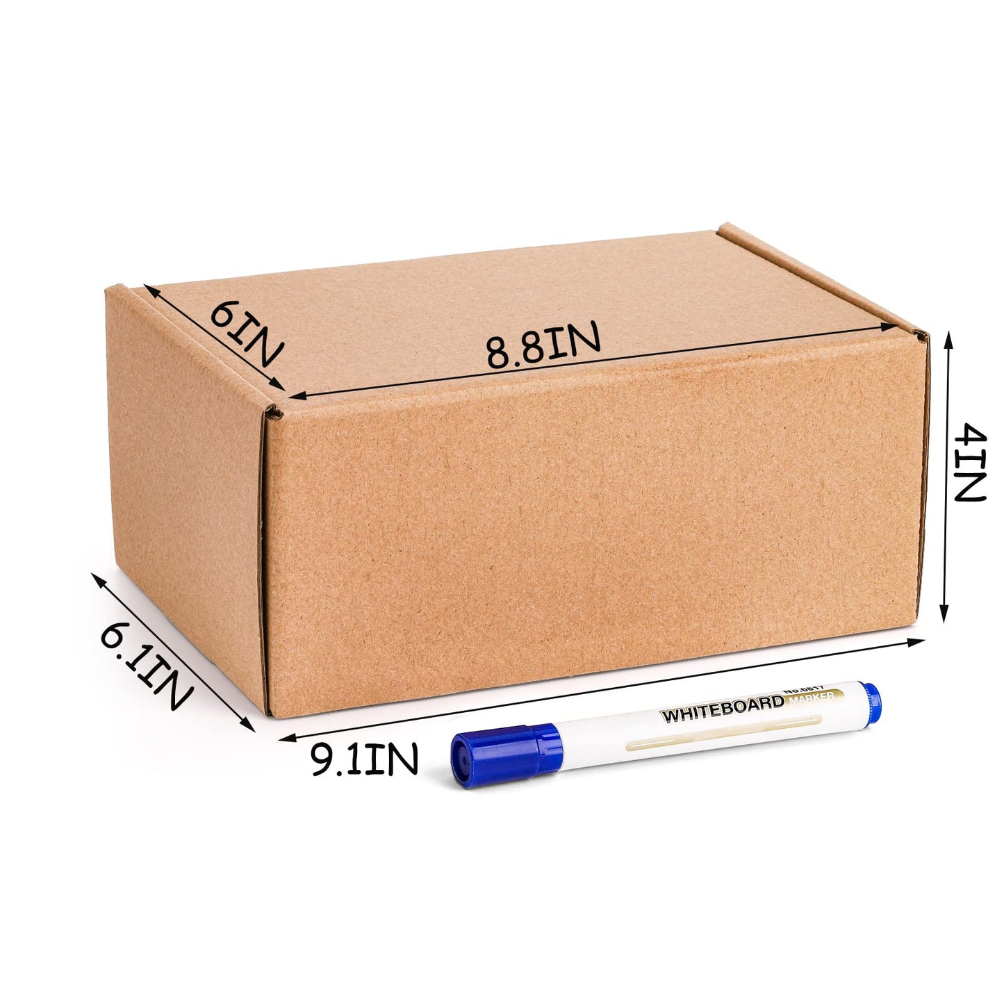 Cedilis 25 Pack 9x6x4 Inches Shipping Boxes, Small Corrugated Cardboard Box, Brown Cardboard Mailing Boxes, Thick Corrugated Mailer Boxes for Shipping Packing Small Business, Recyclable