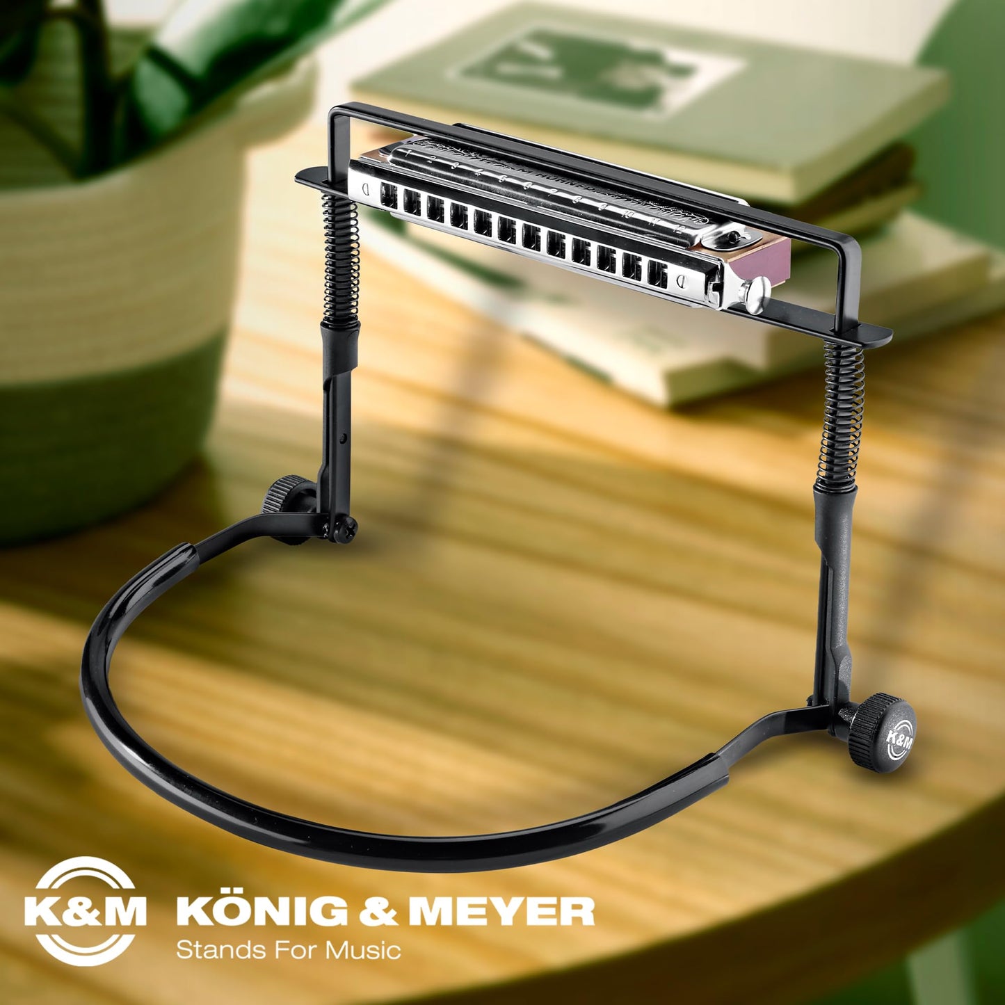 K&M Stands 16415 Black Harmonica Holder