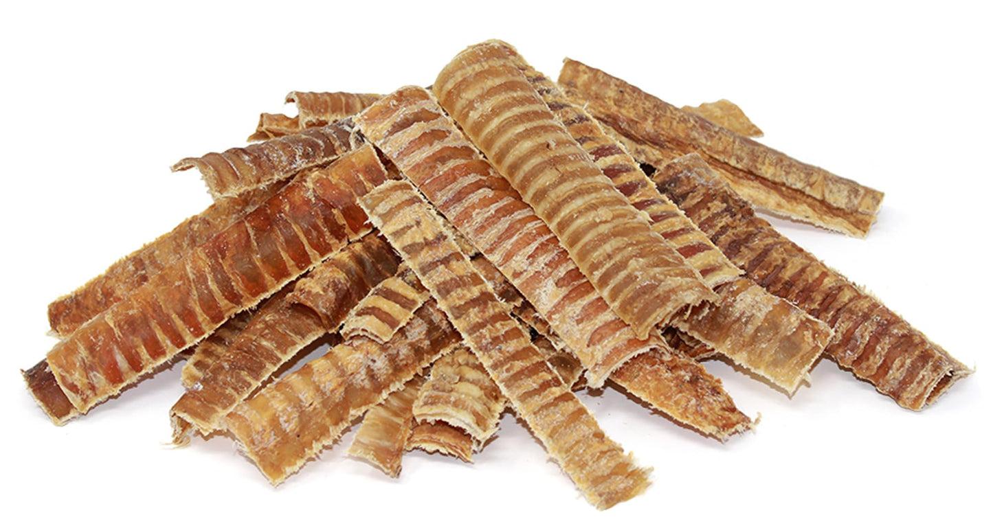 Beef Trachea Chew Dog Treat – 6" Sliced Natural, High Protein, Grass-fed. Dental Health, Joint Support, Long-Lasting Chew for Medium to Large Dogs