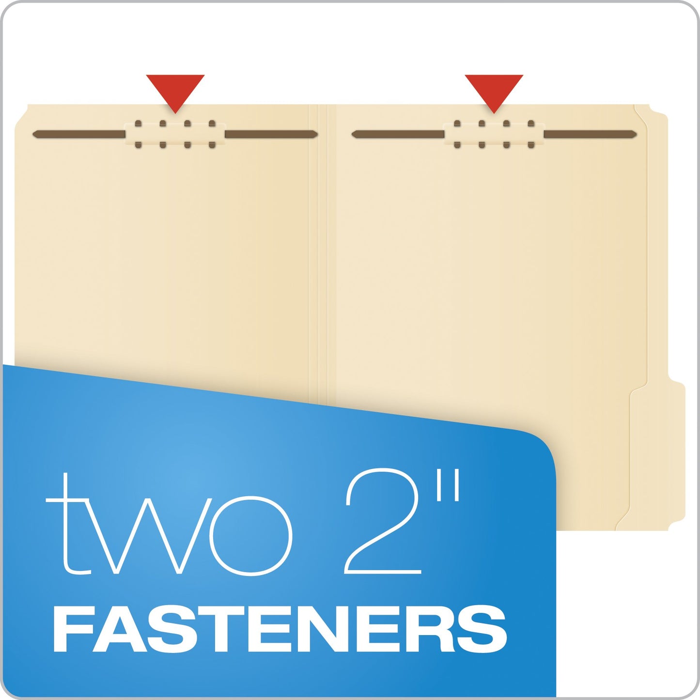 Pendaflex MLA 2-Fastener Classification Folders with 1/3-Cut Tabs 50 Pack (FM213)