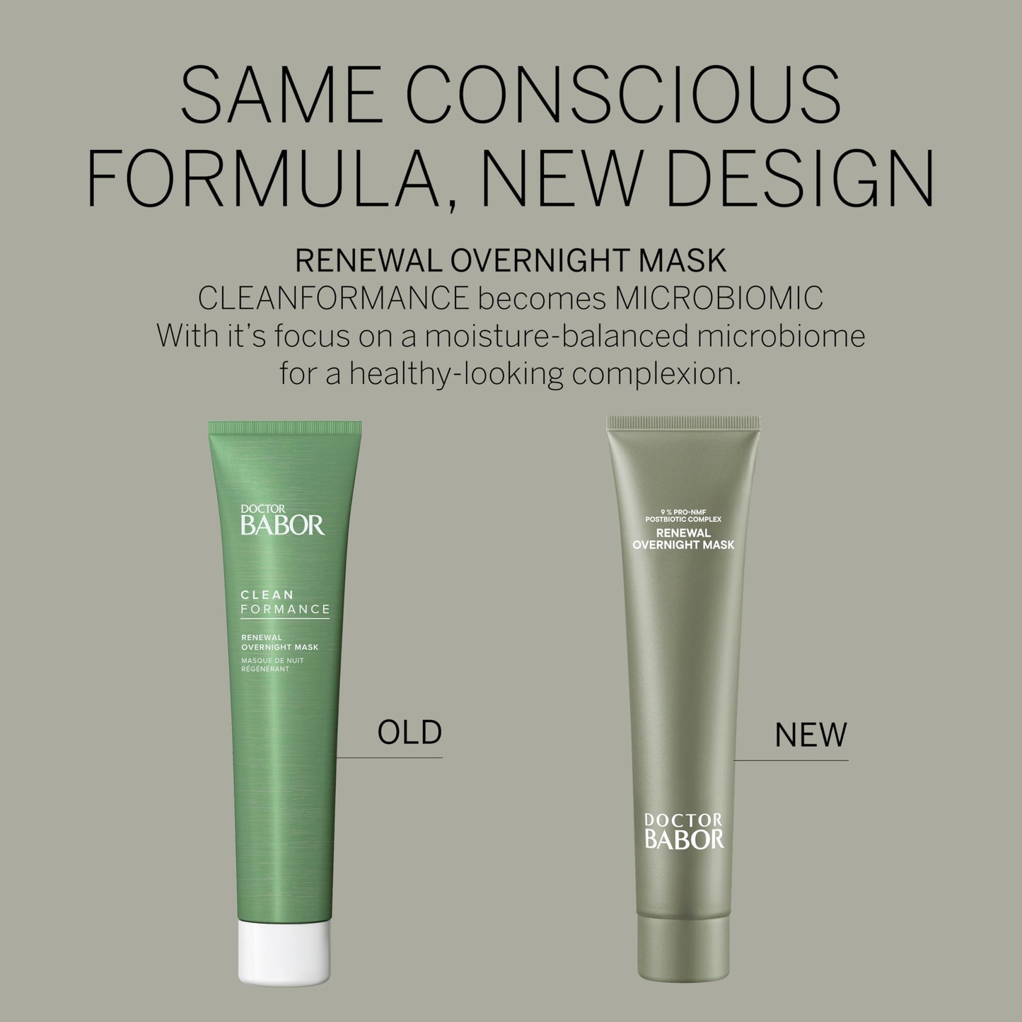 BABOR DOCTOR Microbiomic Renewal Overnight Mask (75ml) - Vegan Skincare for Dry Skin - Face Mask with Hyaluronic Acid for Hydration, Radiance and Luminosity