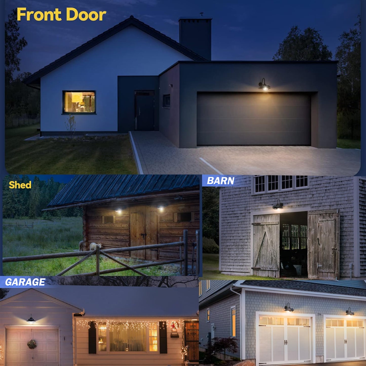 ZKLiLi Solar Light with 3 Lighting Modes Solar Barn Lights Outdoor Waterproof, Motion Sensor Solar Porch Lights, Retro Outdoor Solar Light with Bulb for Barn Porch Farmhous Shed Outdoor (2pack)…