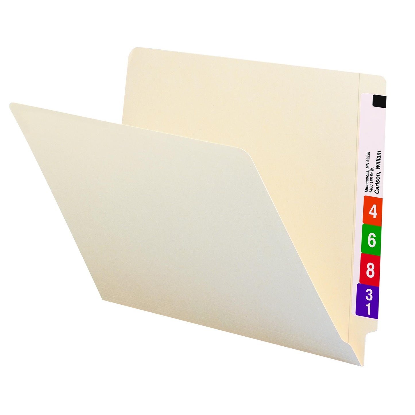 Smead Shelf-Master® End Tab File Folders, 100 Count, Manila, Reinforced Straight-Cut Tabs, Letter Size (24110)