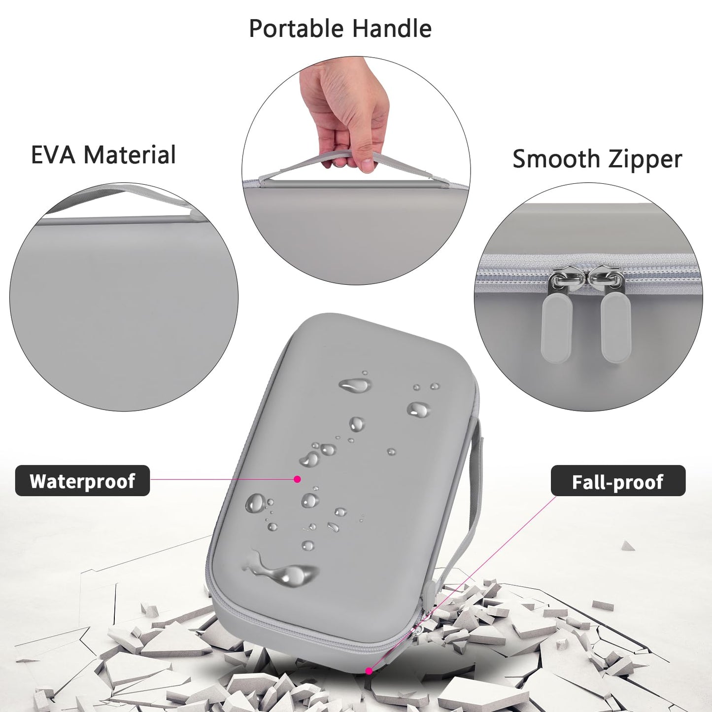 Wireless Microphone Case-Lighting Grey