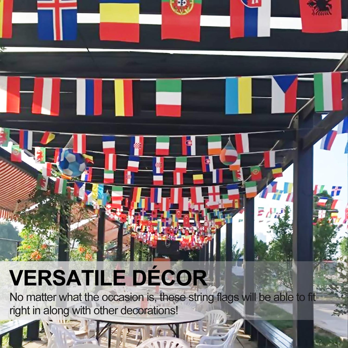 ANLEY 184Ft 200 Countries String Flag - International Bunting Banners for Party Decorations, Bars, Sports Clubs, School Festivals, Celebrations - 8" x 5", 200 Flags, 184 Feet
