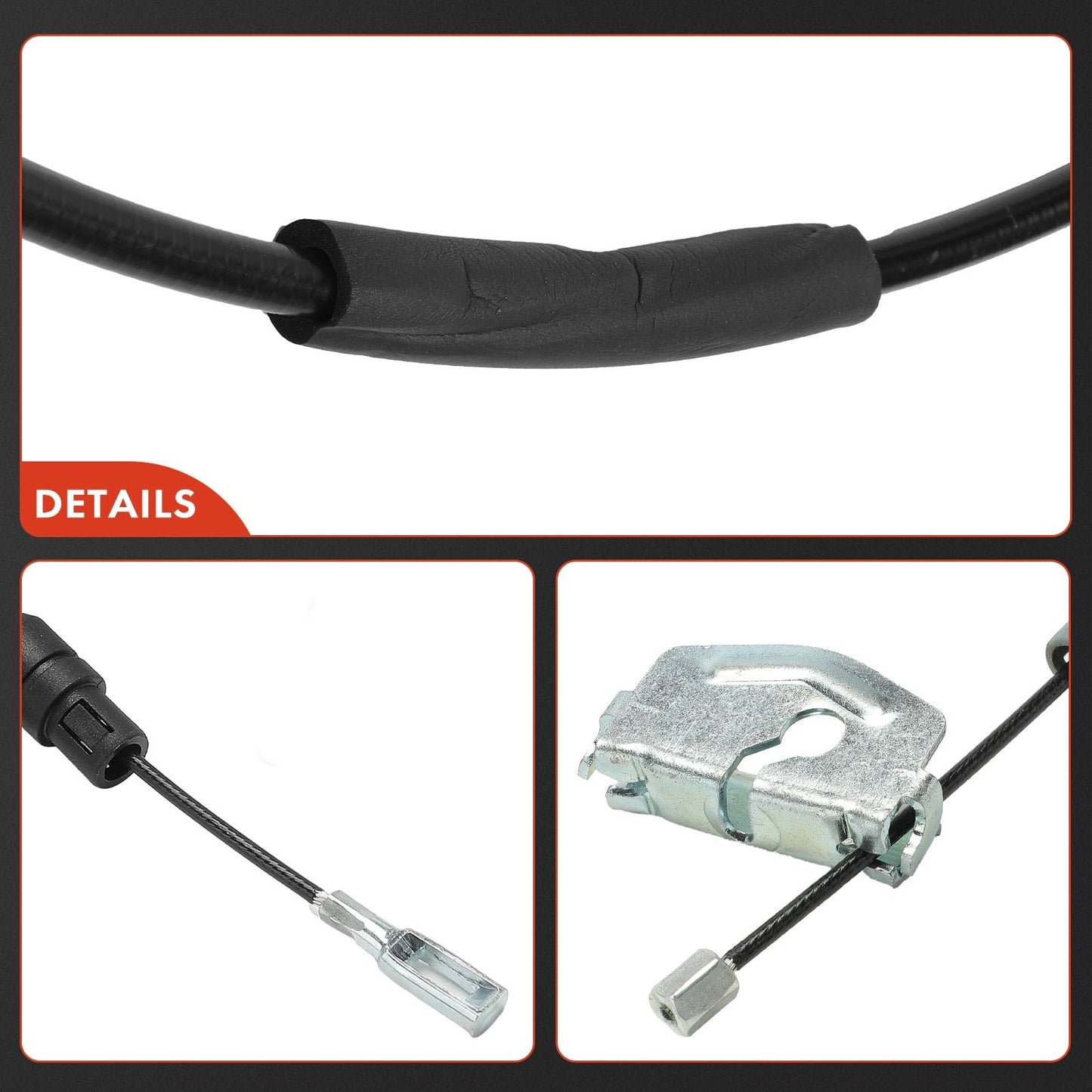 A-Premium Rear Driver Side Parking Brake Cable Assembly Compatible with Dodge, Chrysler and Ram Models: Grand Caravan 2012-2020, Town & Country 2012-2016, C/V CV 2012-2015