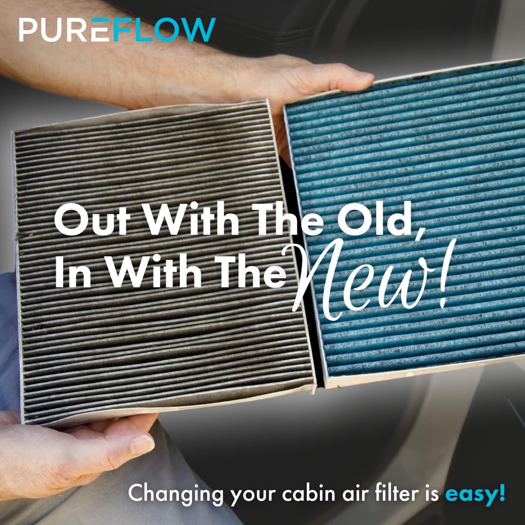 Premium Guard PUREFLOW Cabin Air Filter PC99474X | Fits 2022-2025 Toyota Tundra, Tacoma, Sequoia, 2018-2025 Lexus LS500, 2024-2025 Toyota Land Cruiser, Lexus GX550