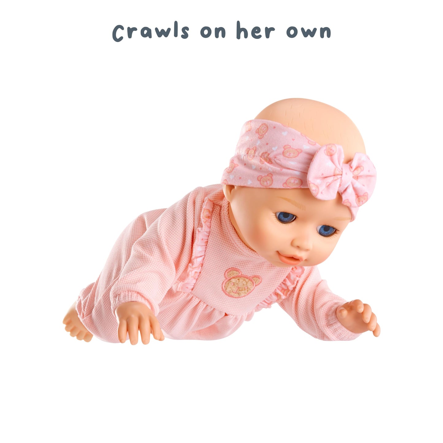 BABY born Learn to Walk Baby Doll Annabell with Blue Eyes and Realistic Features